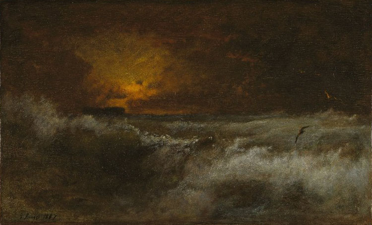 Sunset over the Sea